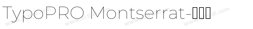 TypoPRO Montserrat字体转换